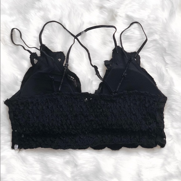 RESTOCKED Lena Crochet Lace Bralette - Black - Picture 3 of 5